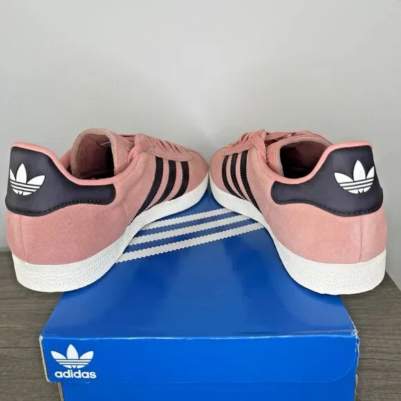 adidas gazelle silver green womens Size 8.5 Adidas Gazelle "Glow Pink Black" Brand New